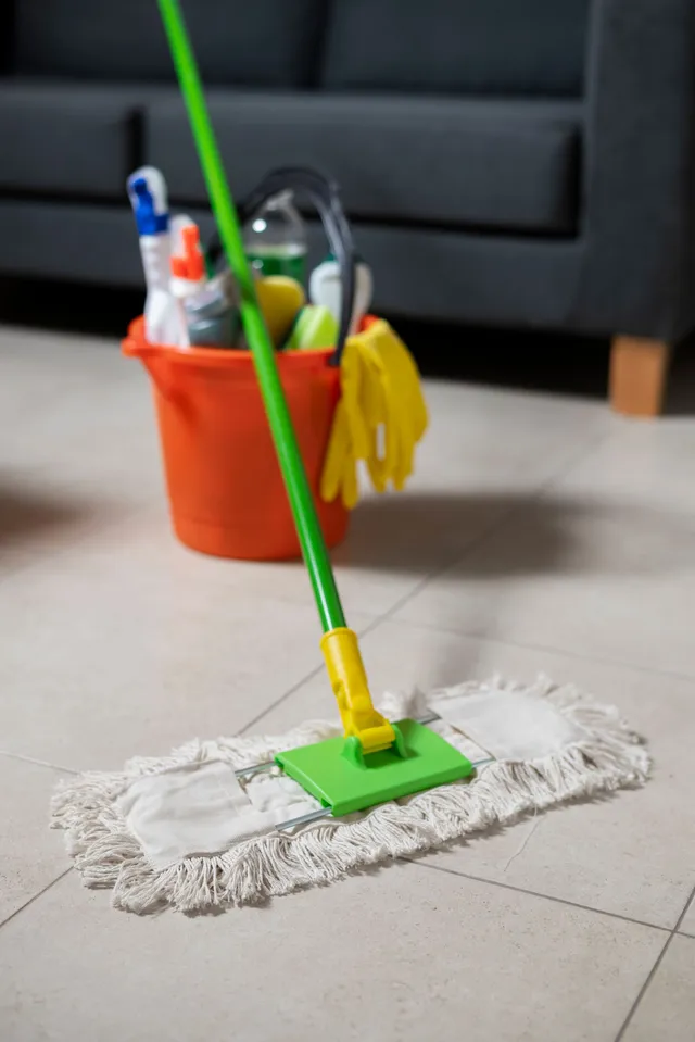 A person is cleaning a carpet of a church in Vancouver, WA.